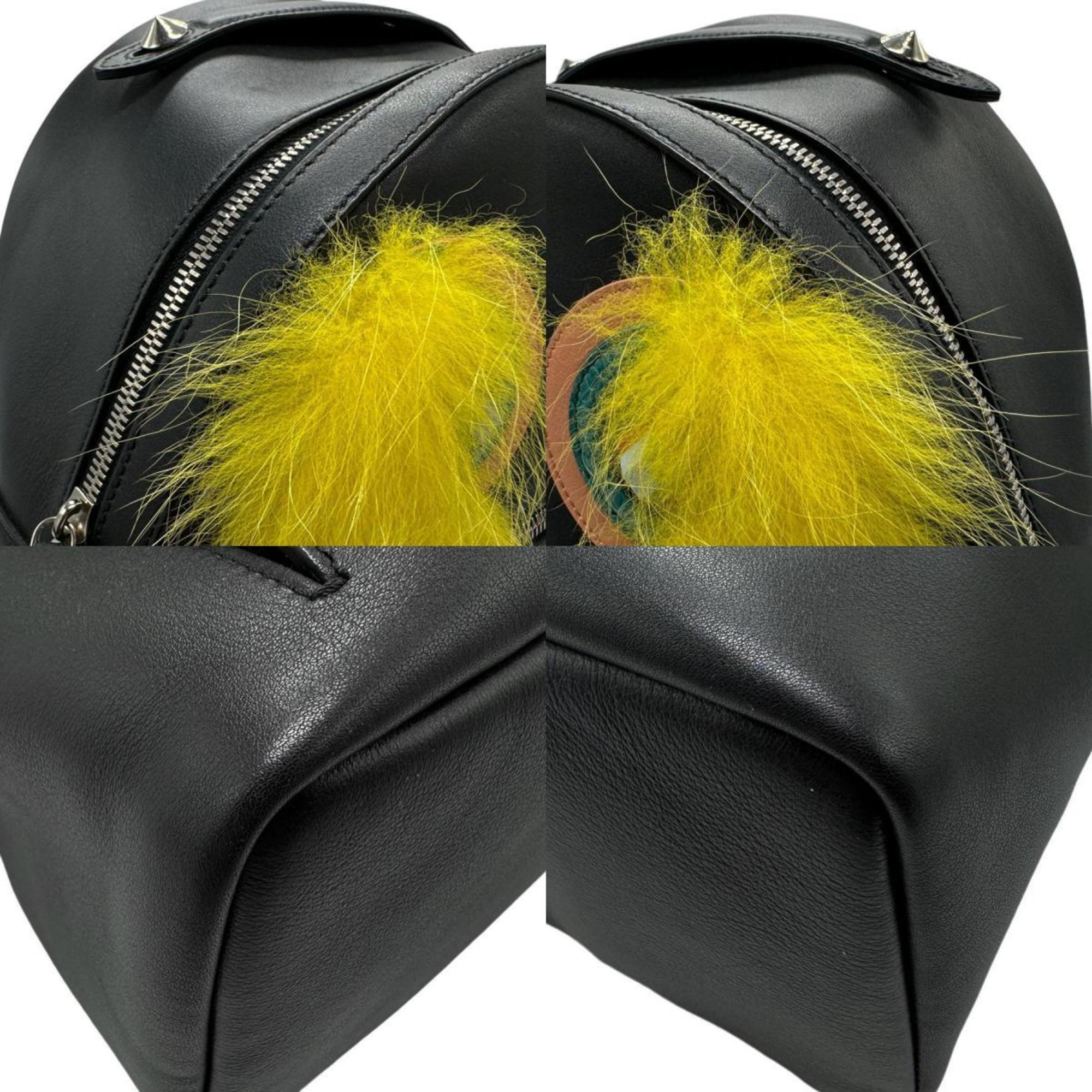 Fendi   Leather Fur Backpack ()