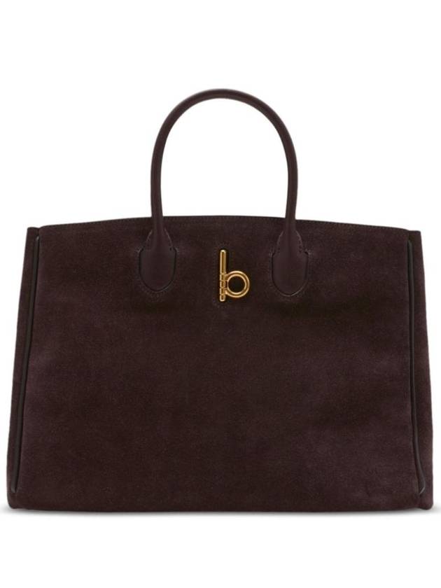 Burberry Rocking Horse Small Tote Bag Dark Brown