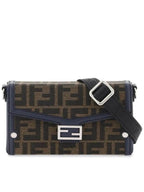 Fendi Baguette Soft Trunk Phone Pouch Cross Bag Brown