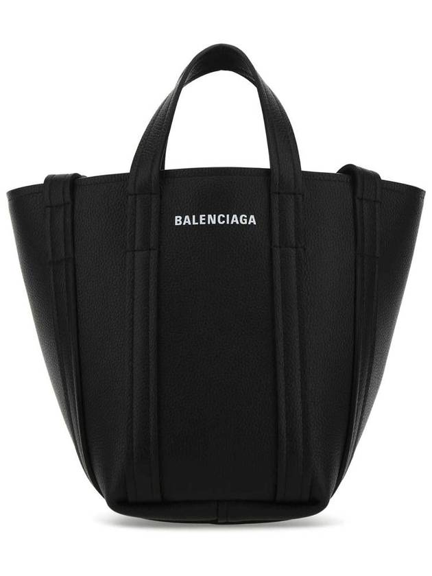 Balenciaga Everyday XS Grained Calfskin Shoulder Tote Bag Black