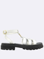 CELINE 343593617C Clea Triope Gladiator Chunky Sandals 40