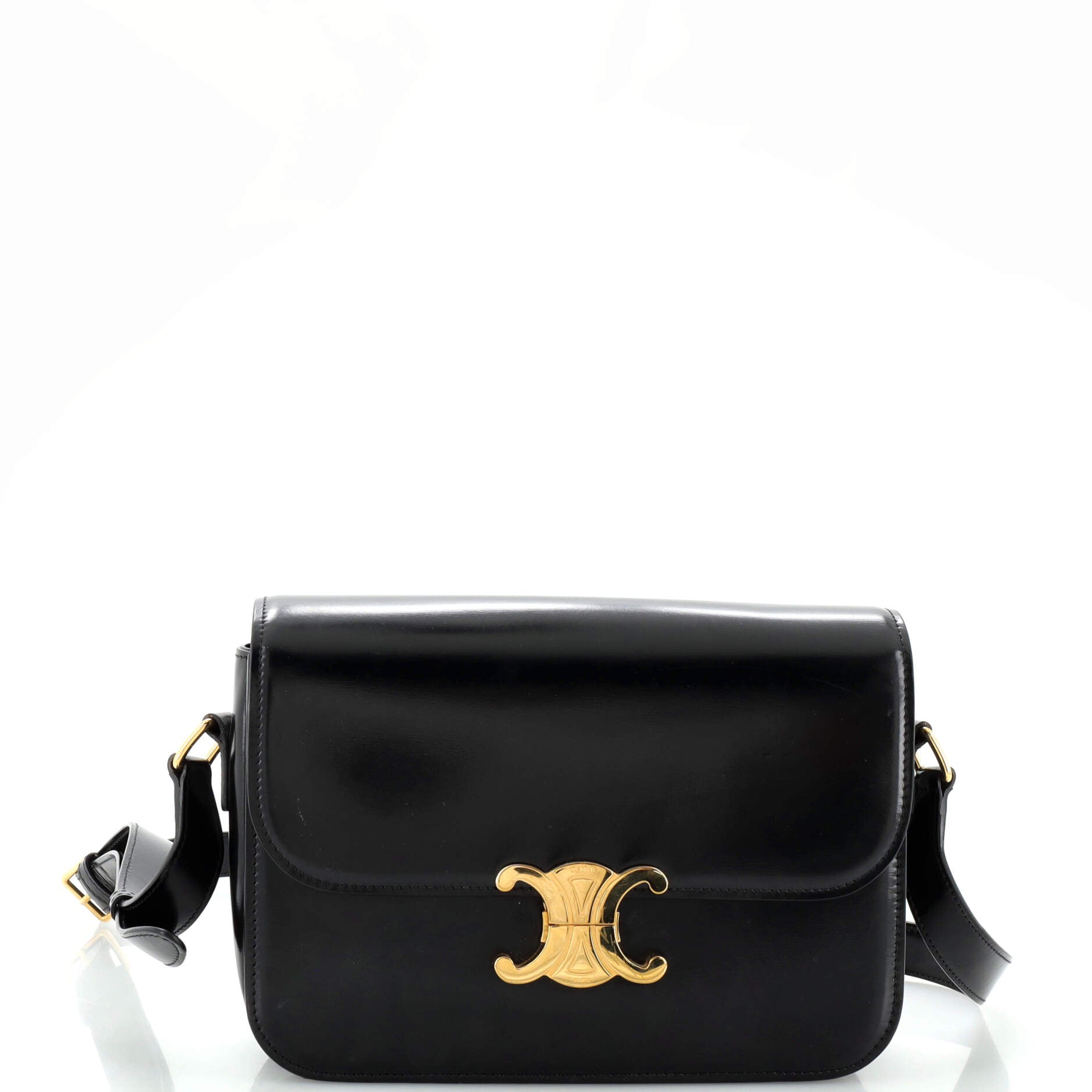 Celine Triomphe Shoulder Bag Smooth Calfskin Medium