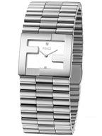 Fendi Mania FF Logo Watch Silver