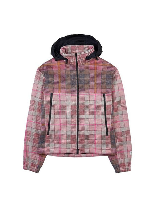 Check Hooded Jacket Pink Dior