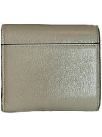 Saddle Lotus Goatskin Half Wallet Sand Dior