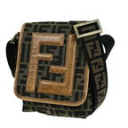 Fendi Zucca  Canvas Shoulder Bag ()