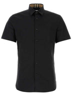 Burberry Organic Cotton Polo Shirt Black
