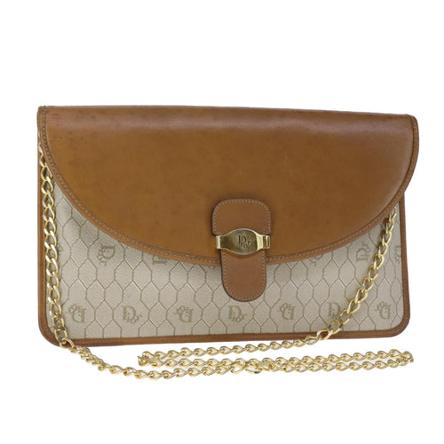 Dior Honeycomb  Canvas Shoulder Bag (Pre-Owned)