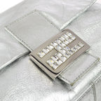 Fendi Silver Mamma Baguette Handbag