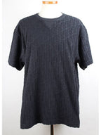 Oblique jacquard terry short sleeve t shirt navy XL Dior