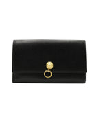 Fendi DotCom Continental Long Wallet in Black Leather