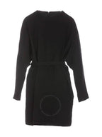 Burberry Women's Monogram Motif Silk Caddy Short Dress Black