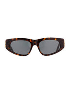 Balenciaga Eyewear BB0095S 002 Dynasty D Frame Sunglasses Havana
