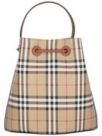 Burberry Vintage Check Bucket Bag Beige