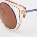 Fendi Black/beige Ff 0137/s Paradeyes Cat Eye Sunglasses