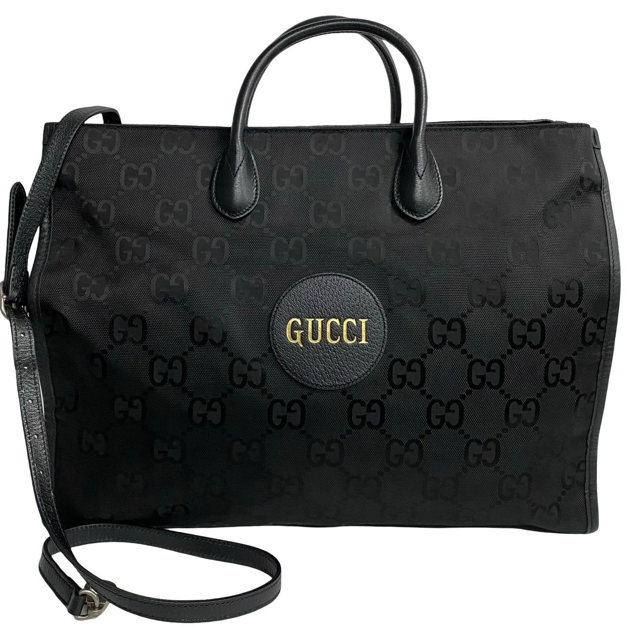 Gucci Off The Grid GG Monogram Leather Canvas 2way Shoulder Bag