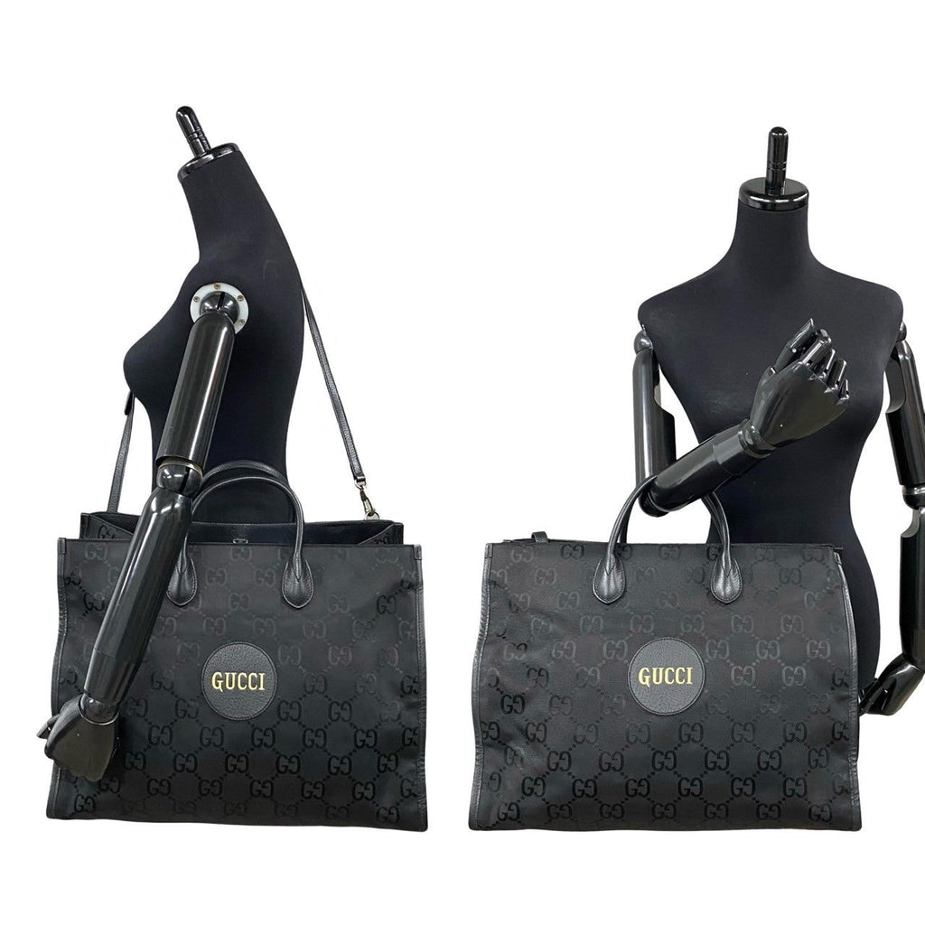 Gucci Off The Grid GG Monogram Leather Canvas 2way Shoulder Bag