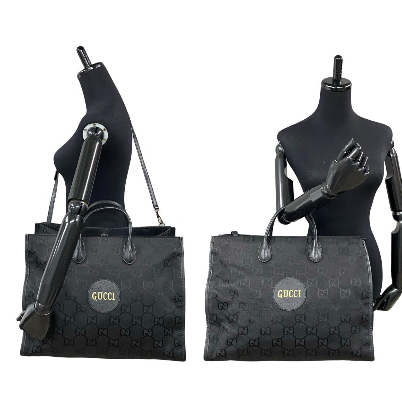 Gucci Off The Grid GG Monogram Leather Canvas 2way Shoulder Bag