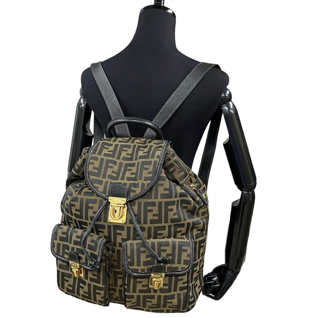 FENDI Backpack leather black