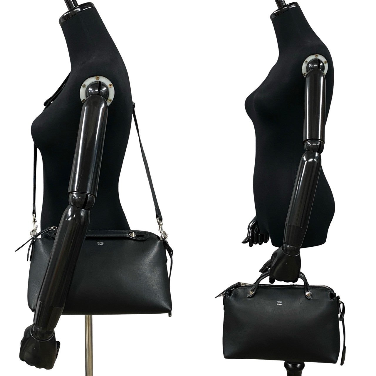 Fendi By The Way Medium Leather 2way Bag Black