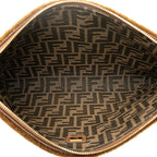 Fendi Shearling Leather Logo Large Clutch 8N0178