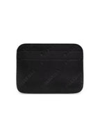 Balenciaga Embossed Logo Card Wallet Black