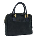 FENDI Zucca Canvas Hand Bag Black70163