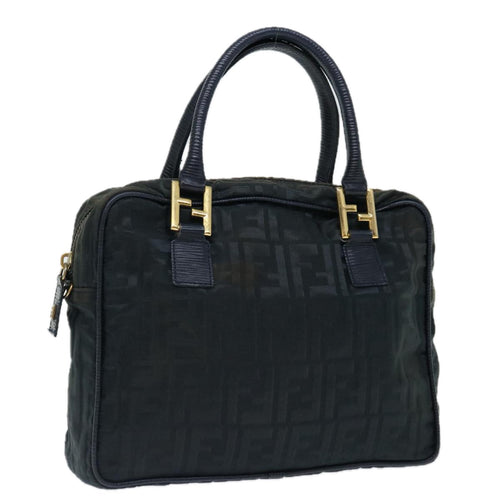 FENDI Zucca Canvas Hand Bag Black70163