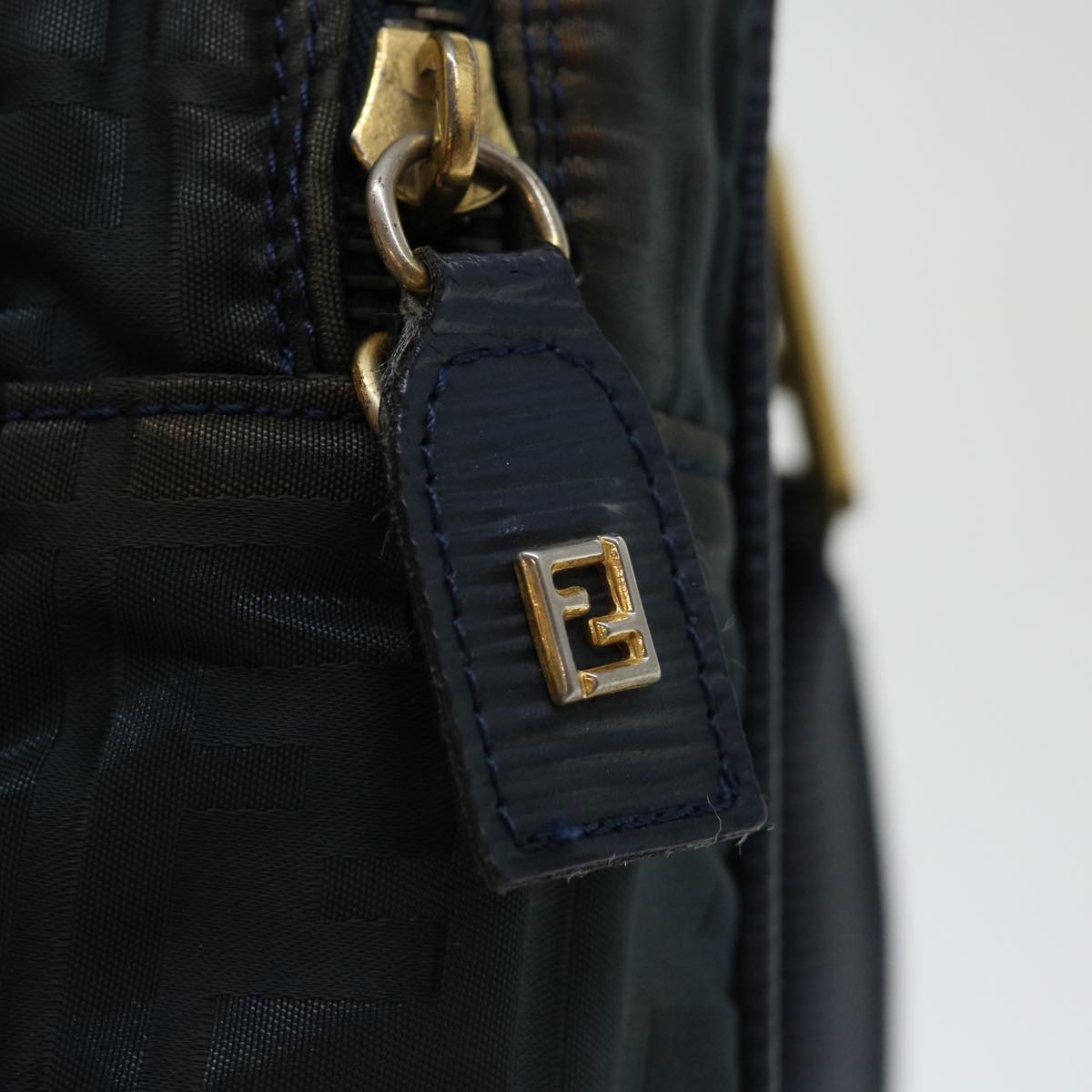 FENDI Zucca Canvas Hand Bag Black70163