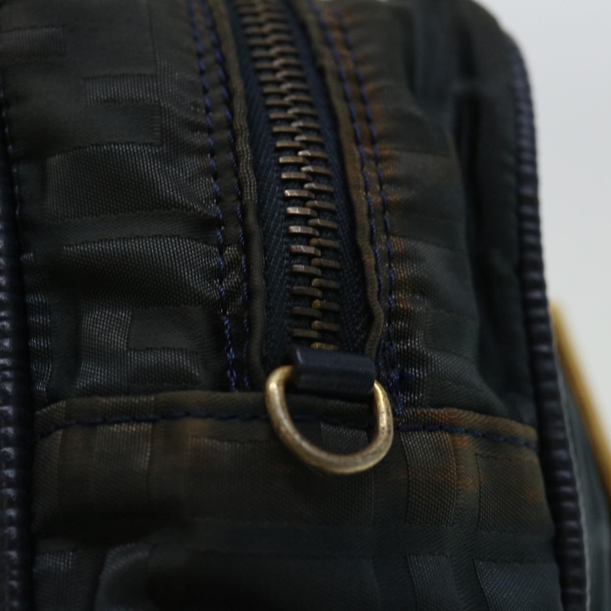 FENDI Zucca Canvas Hand Bag Black70163