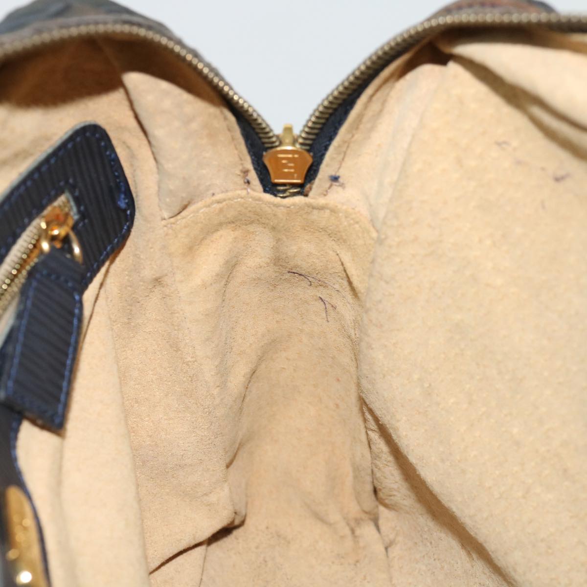 FENDI Zucca Canvas Hand Bag Black70163