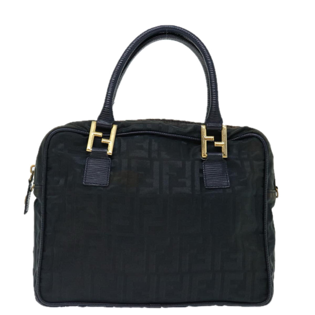 FENDI Zucca Canvas Hand Bag Black70163