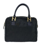 FENDI Zucca Canvas Hand Bag Black70163