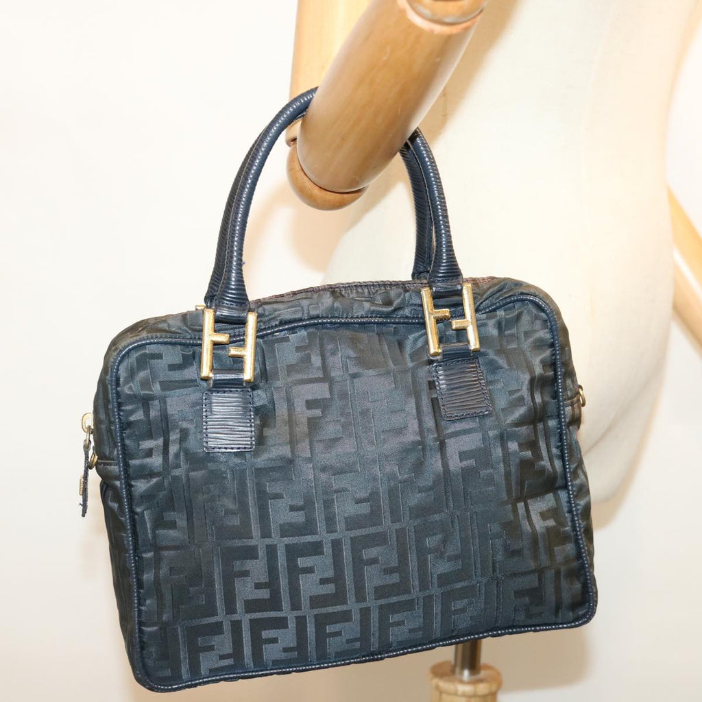 FENDI Zucca Canvas Hand Bag Black70163