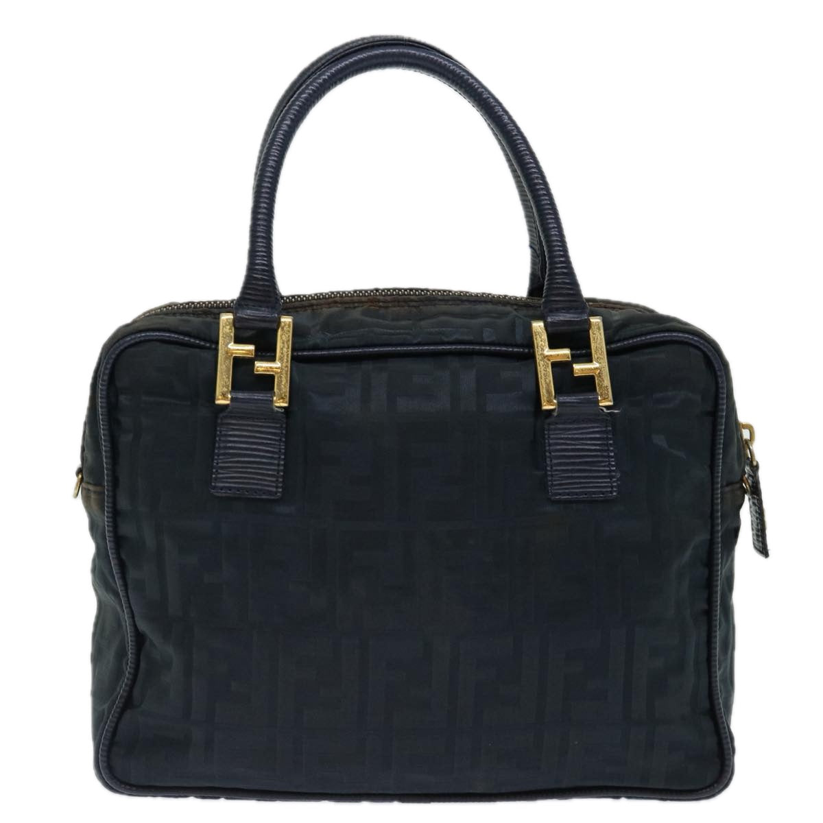 FENDI Zucca Canvas Hand Bag Black70163
