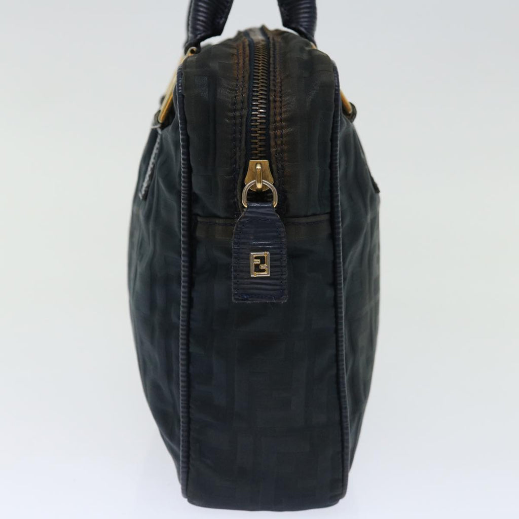 FENDI Zucca Canvas Hand Bag Black70163