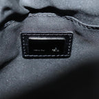 FENDI Zucchino Canvas Shoulder Bag Black70164