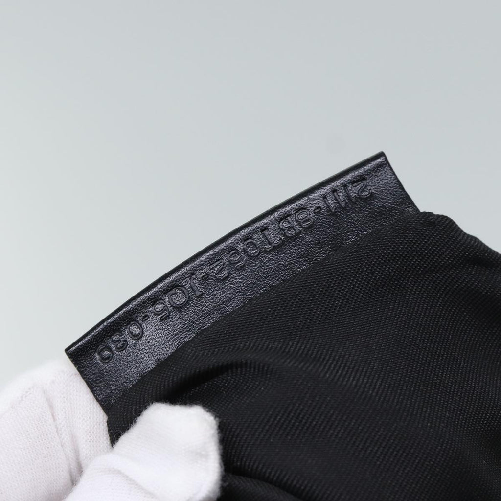 FENDI Zucchino Canvas Shoulder Bag Black70164