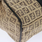 FENDI Zucchino Canvas Mamma Baguette Tote Bag Beige70168
