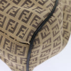 FENDI Zucchino Canvas Mamma Baguette Tote Bag Beige70168