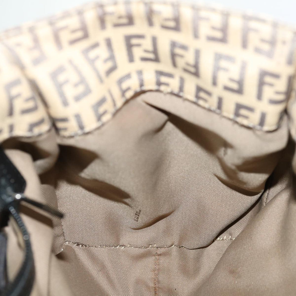 FENDI Zucchino Canvas Mamma Baguette Tote Bag Beige70168