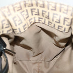 FENDI Zucchino Canvas Mamma Baguette Tote Bag Beige70168