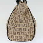 FENDI Zucchino Canvas Mamma Baguette Tote Bag Beige70168
