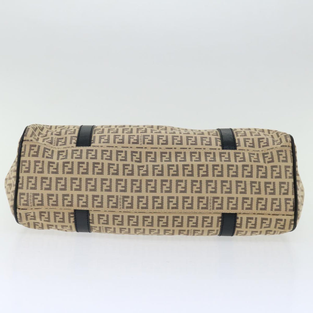 FENDI Zucchino Canvas Mamma Baguette Tote Bag Beige70168