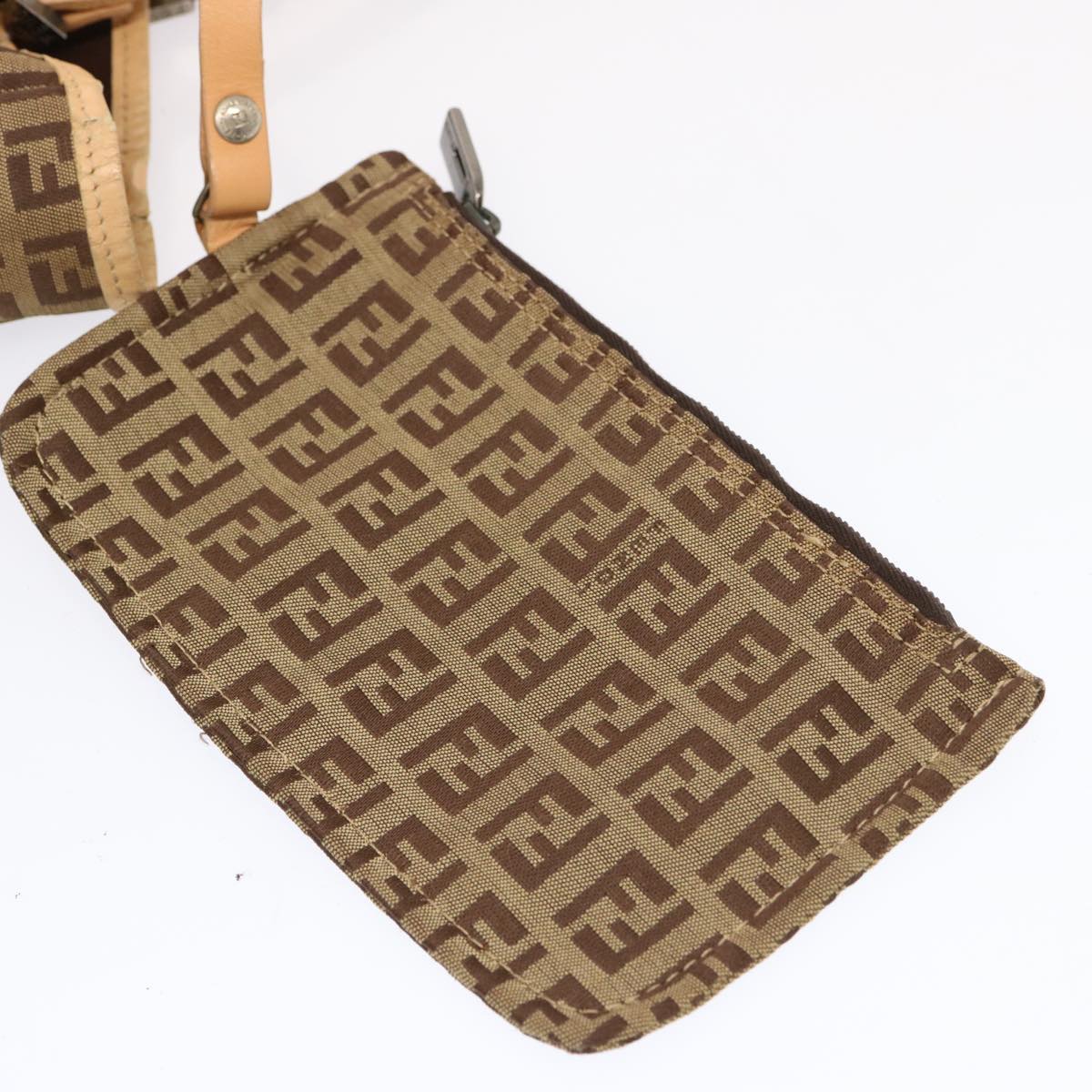 FENDI Zucchino Canvas Tote Bag Beige70169