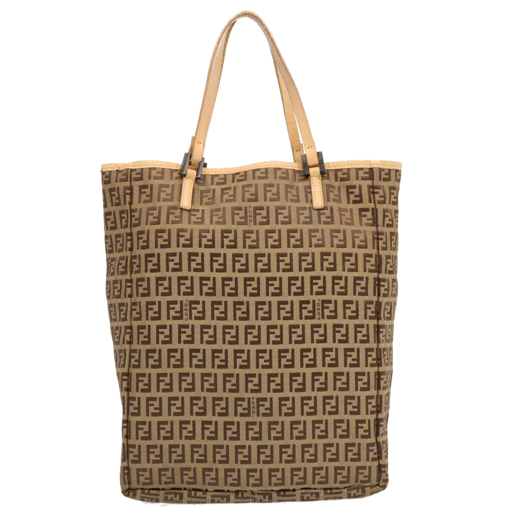 FENDI Zucchino Canvas Tote Bag Beige70169