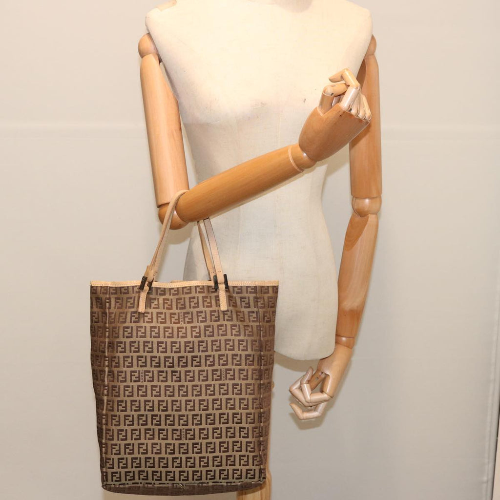 FENDI Zucchino Canvas Tote Bag Beige70169
