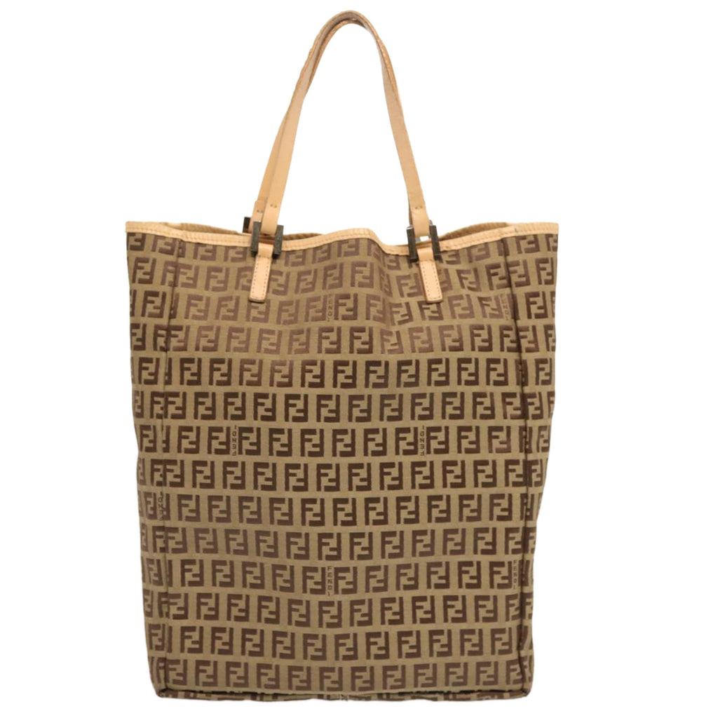 FENDI Zucchino Canvas Tote Bag Beige70169