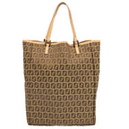 FENDI Zucchino Canvas Tote Bag Beige70169