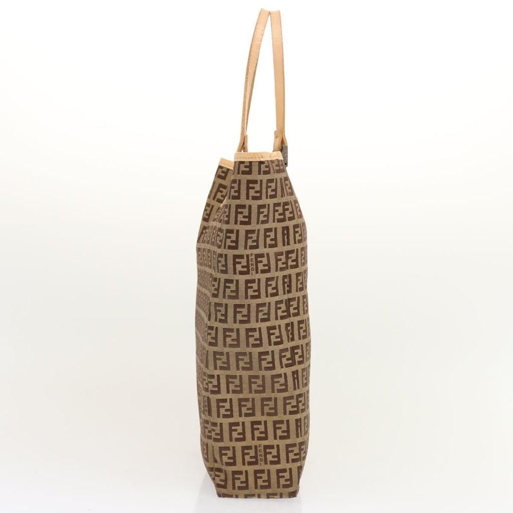 FENDI Zucchino Canvas Tote Bag Beige70169